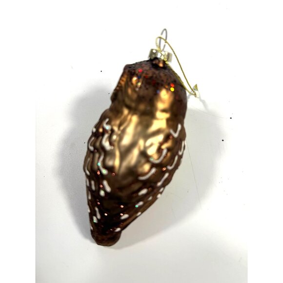 Owl Christmas Tree Ornaments Set 4 Hand Blown Glass Ornaments Woodland Creature - Picture 12 of 15